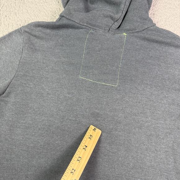 Aviator Nation Hoodie Womens M Gray Full Zip 5 Stripe Rainbow Made In USA - Picture 9 of 12